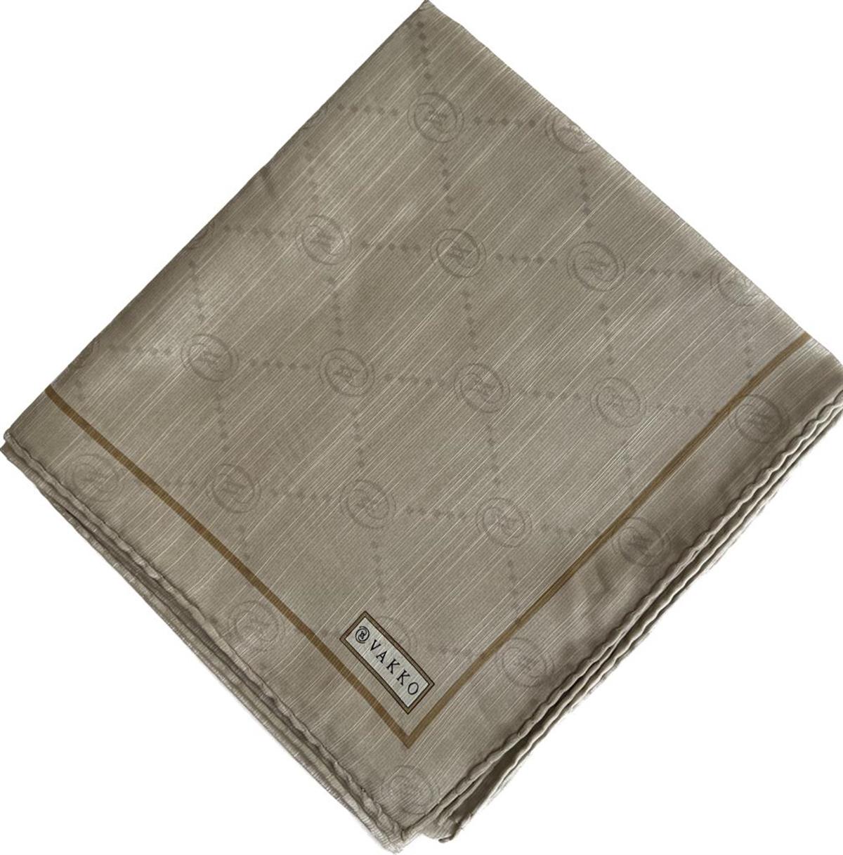 Vakko Hologram Pamuk İpek  Eşarp 3001006-Kum
