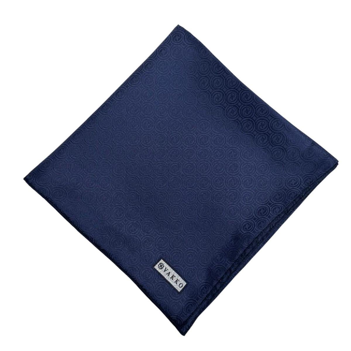 Vakko İpek Jakar Monogram Eşarp 31815-M-Lacivert