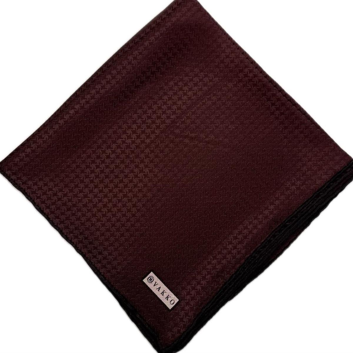 Vakko Jakarlı İpek Eşarp 31815-J-Bordo