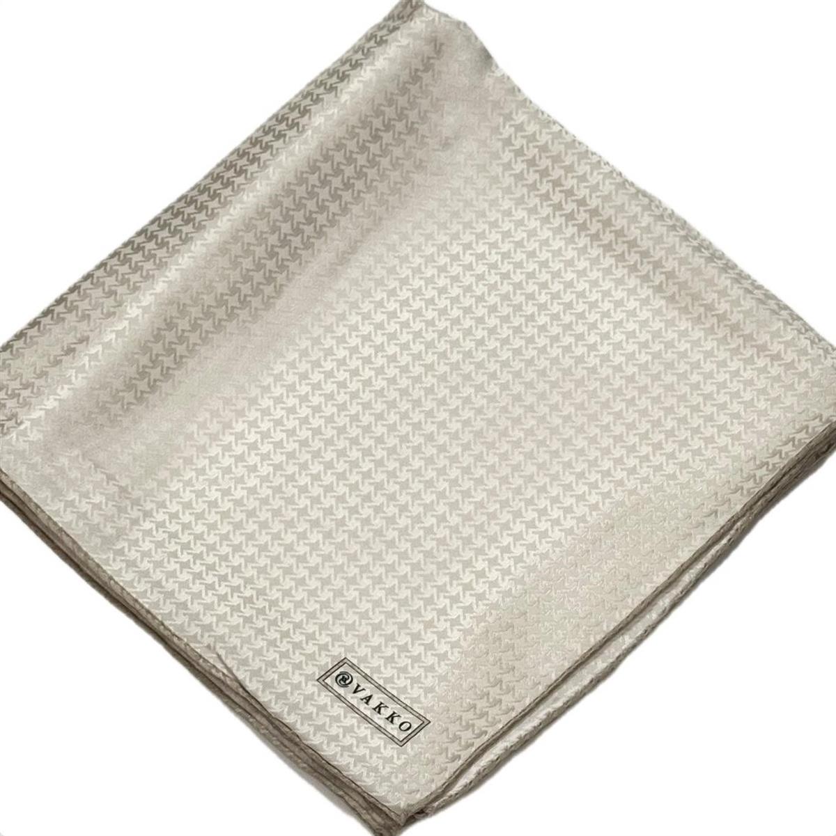 Vakko Jakarlı İpek Eşarp 31815-J-Ekru