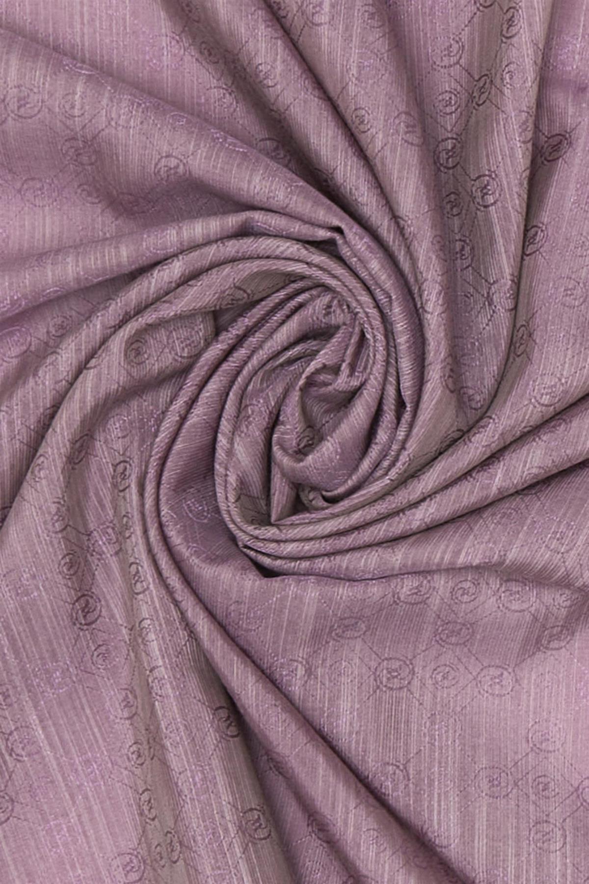 Vakko Monogram Pamuk İpek Eşarp 3000655-Gül Kurusu