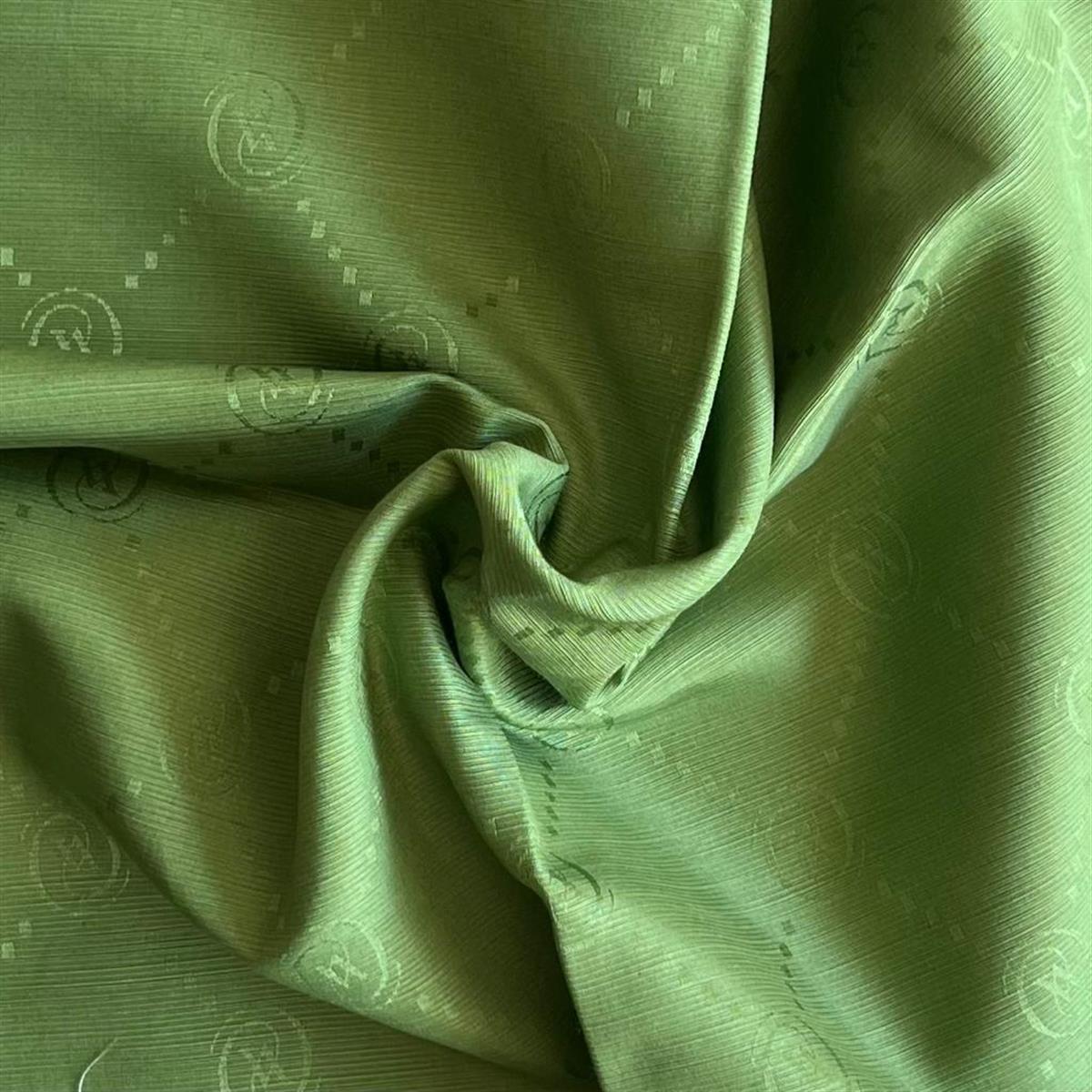 Vakko Monogram Pamuk İpek Şal 30011260-Koyu Yeşil