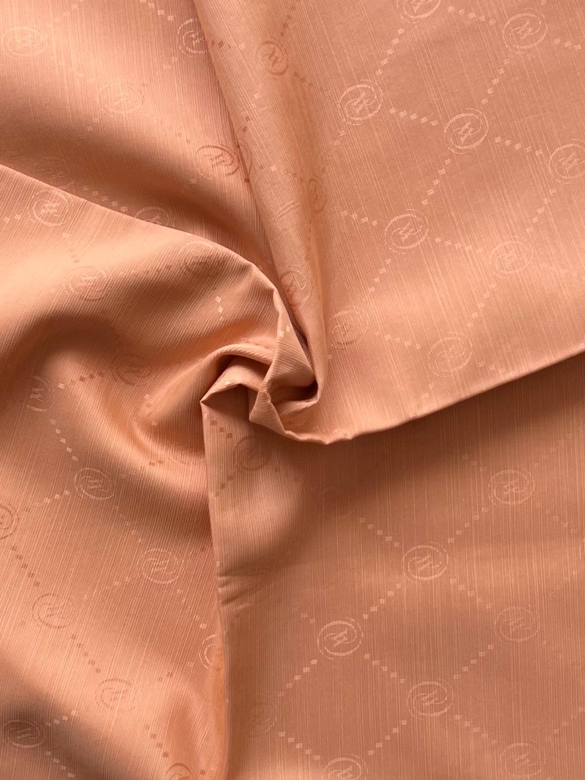 Vakko Monogram Pamuk İpek Şal 30011260-Bej