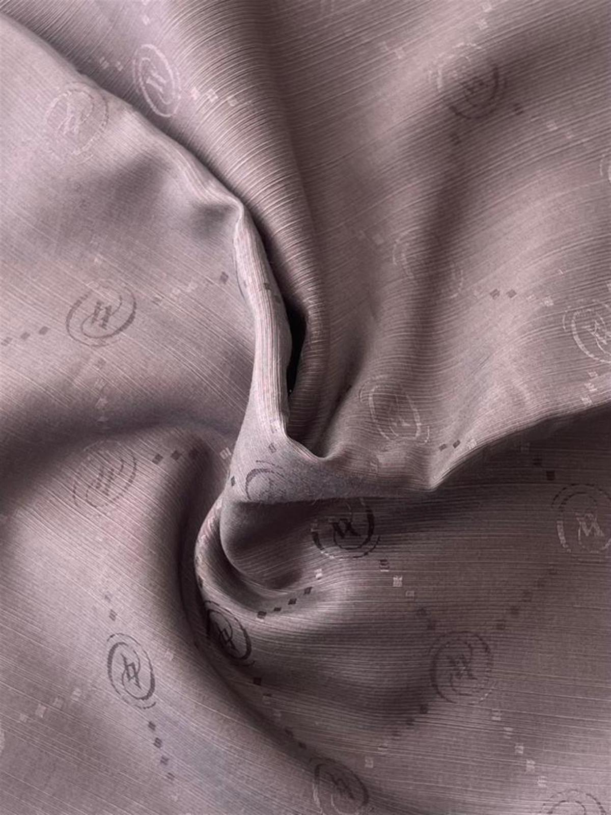 Vakko Monogram Pamuk İpek Şal 30011260-Koyu Gri