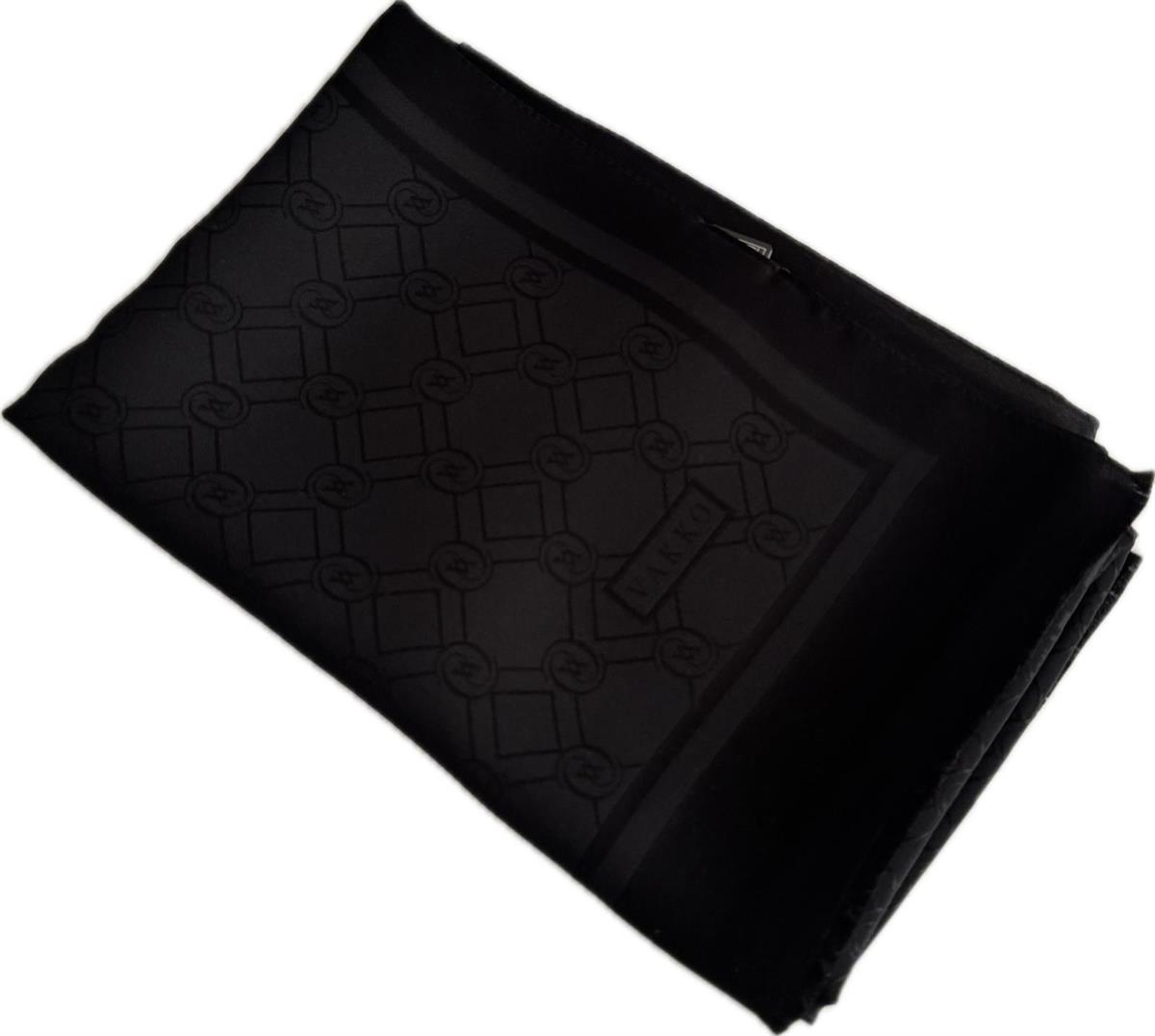 Vakko Özel Seri Monogram Jakarlı Şal 40830-Siyah