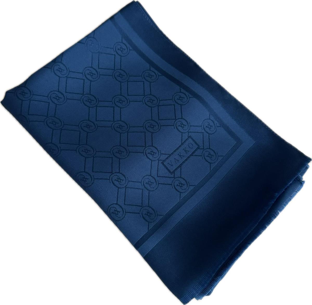 Vakko Özel Seri Monogram Jakarlı Şal 40830-Saks