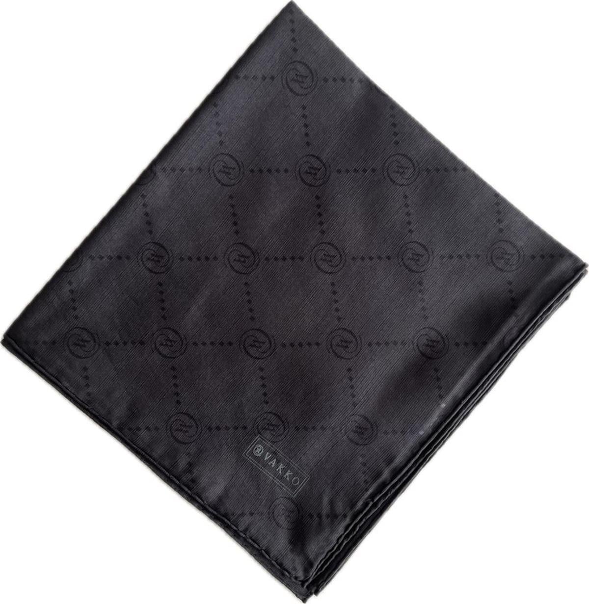 Vakko Pamuk İpek Monogram Eşarp 3001126-Antrasit