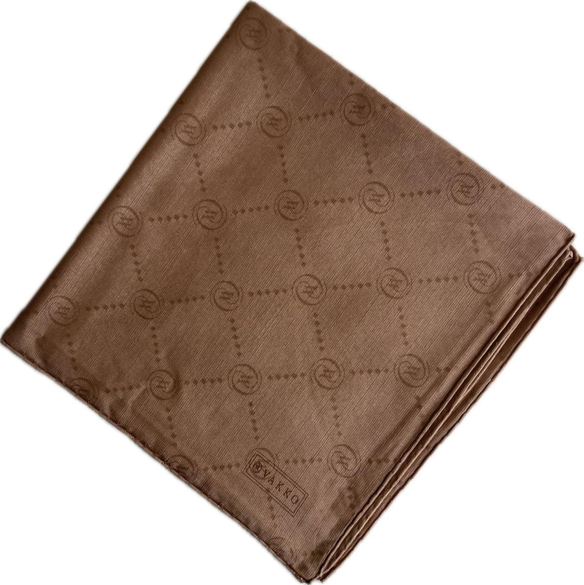 Vakko Pamuk İpek Monogram Eşarp 3001126-Sütlü Kahve