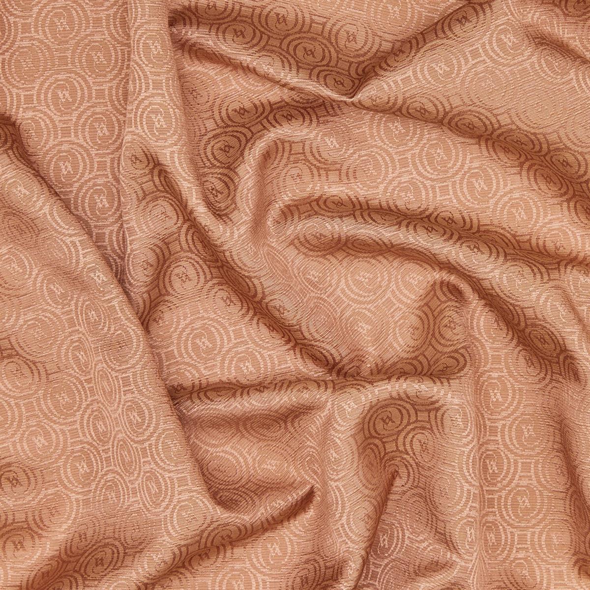 Vakko Pamuk İpek Monogram Eşarp 41301-Koyu Vizon