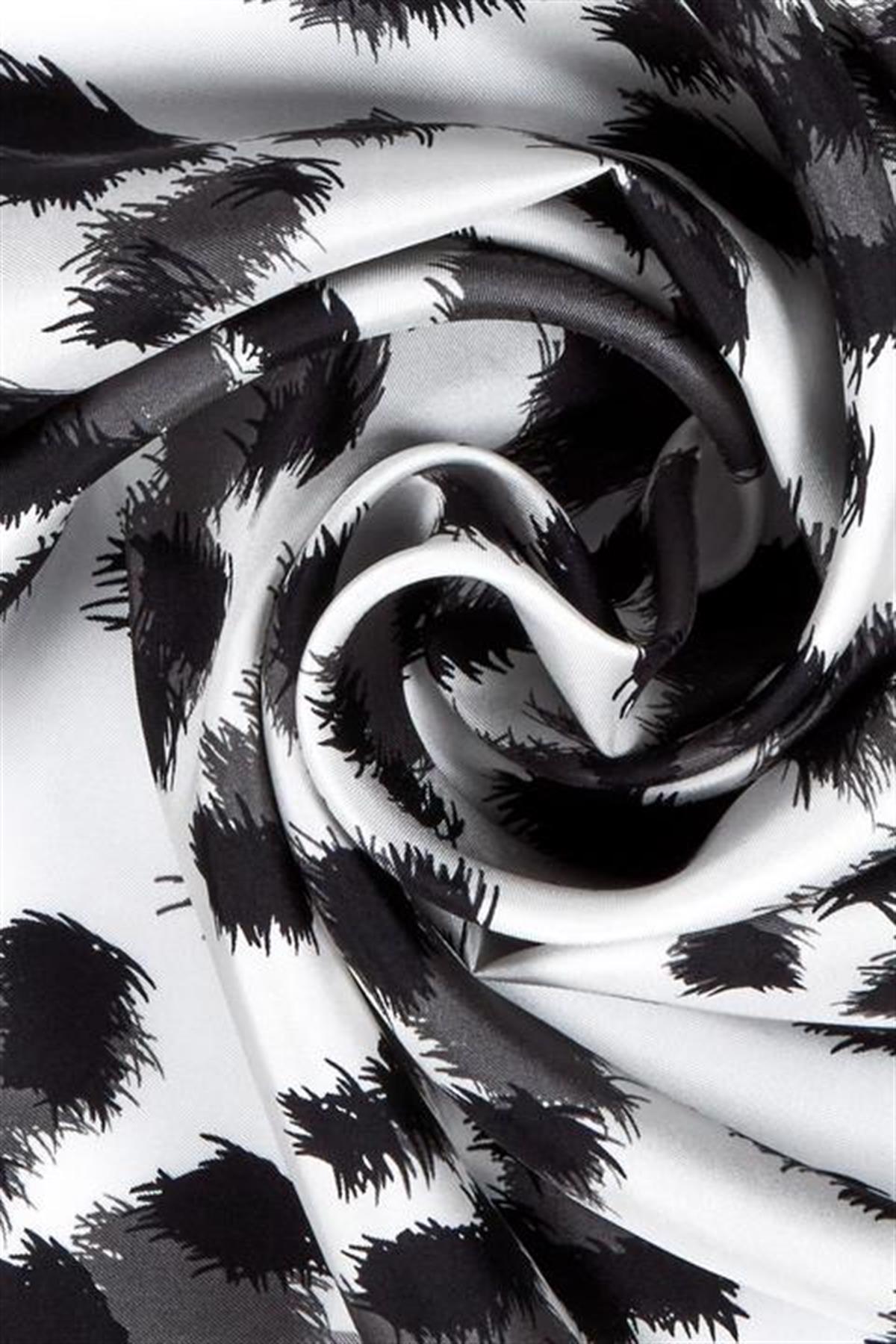 Vakko Tivil İpek Eşarp 300089366001-Gri