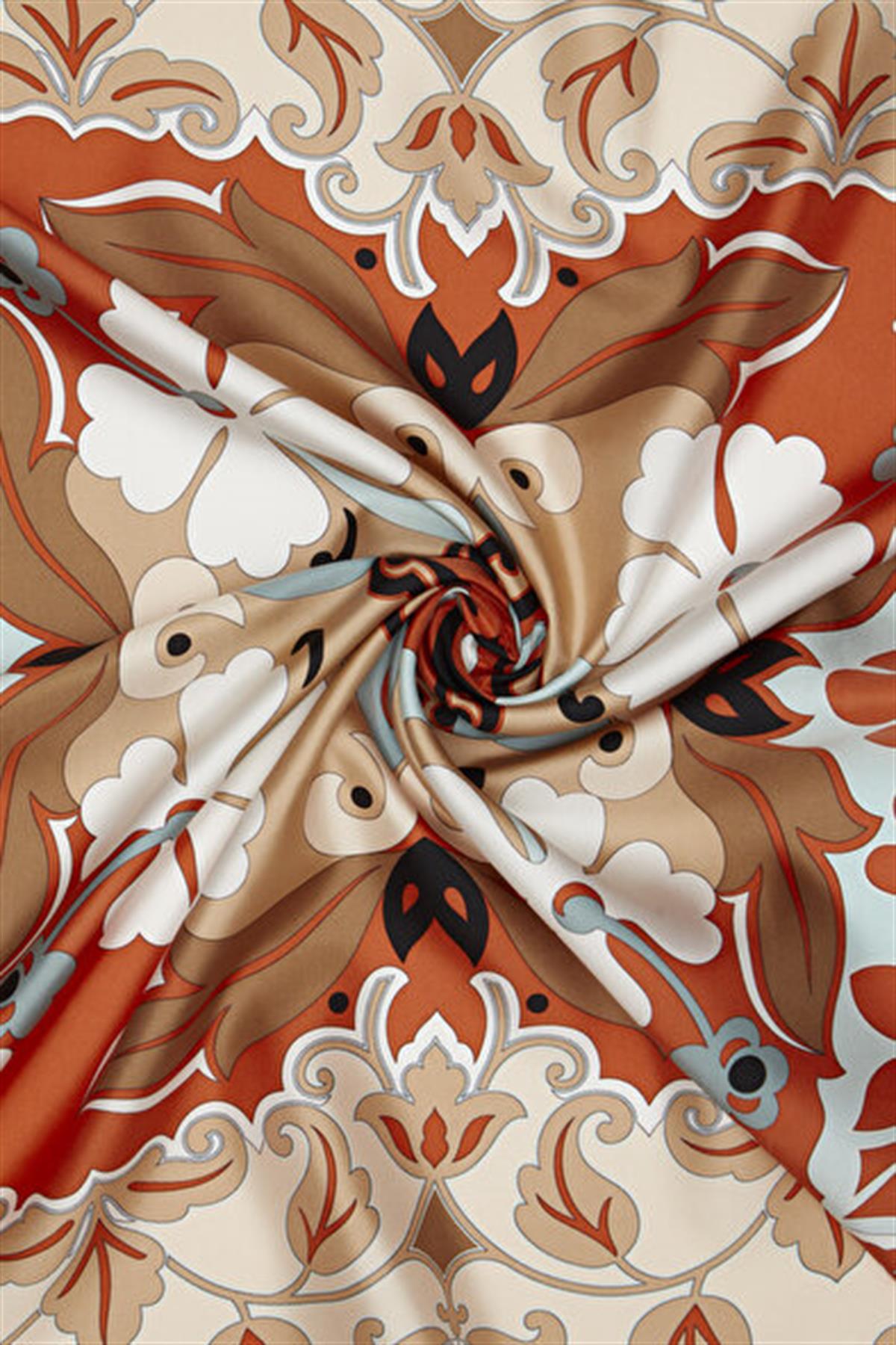 Vakko Tivil İpek Eşarp 41032-Bej