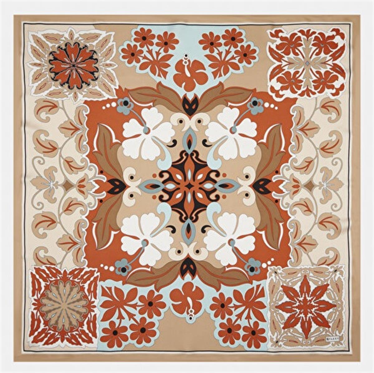 Vakko Tivil İpek Eşarp 41032-Bej