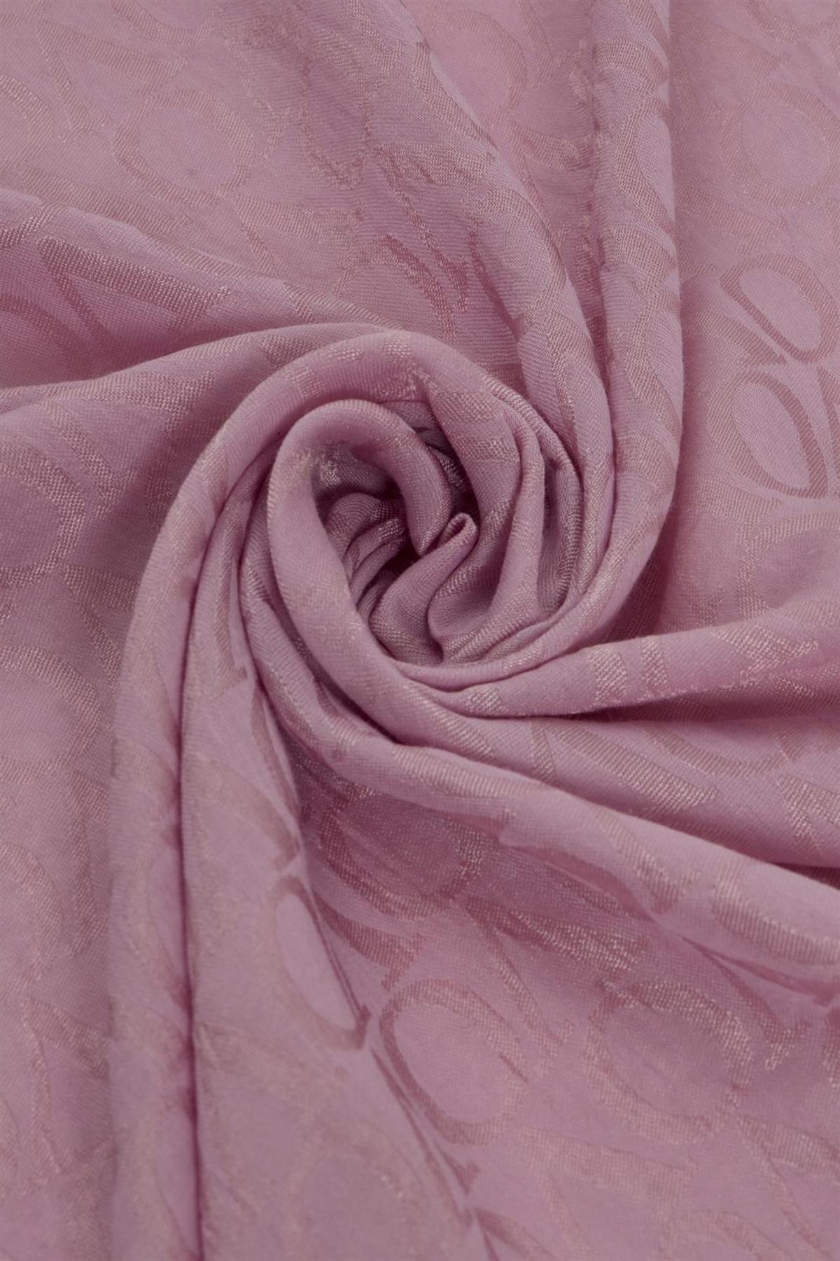 Valentino Orlandi Jakarlı Monogram Şal  27042025-Pembe