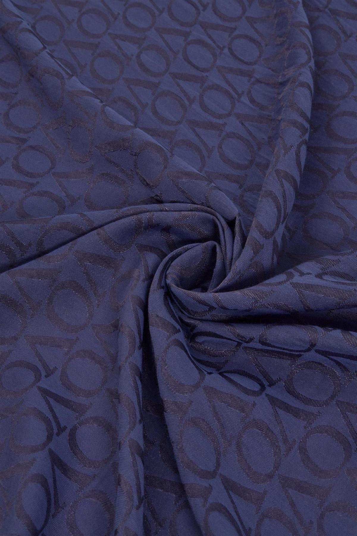 Valentino Orlandi Jakarlı Monogram Şal  27042025-Mor