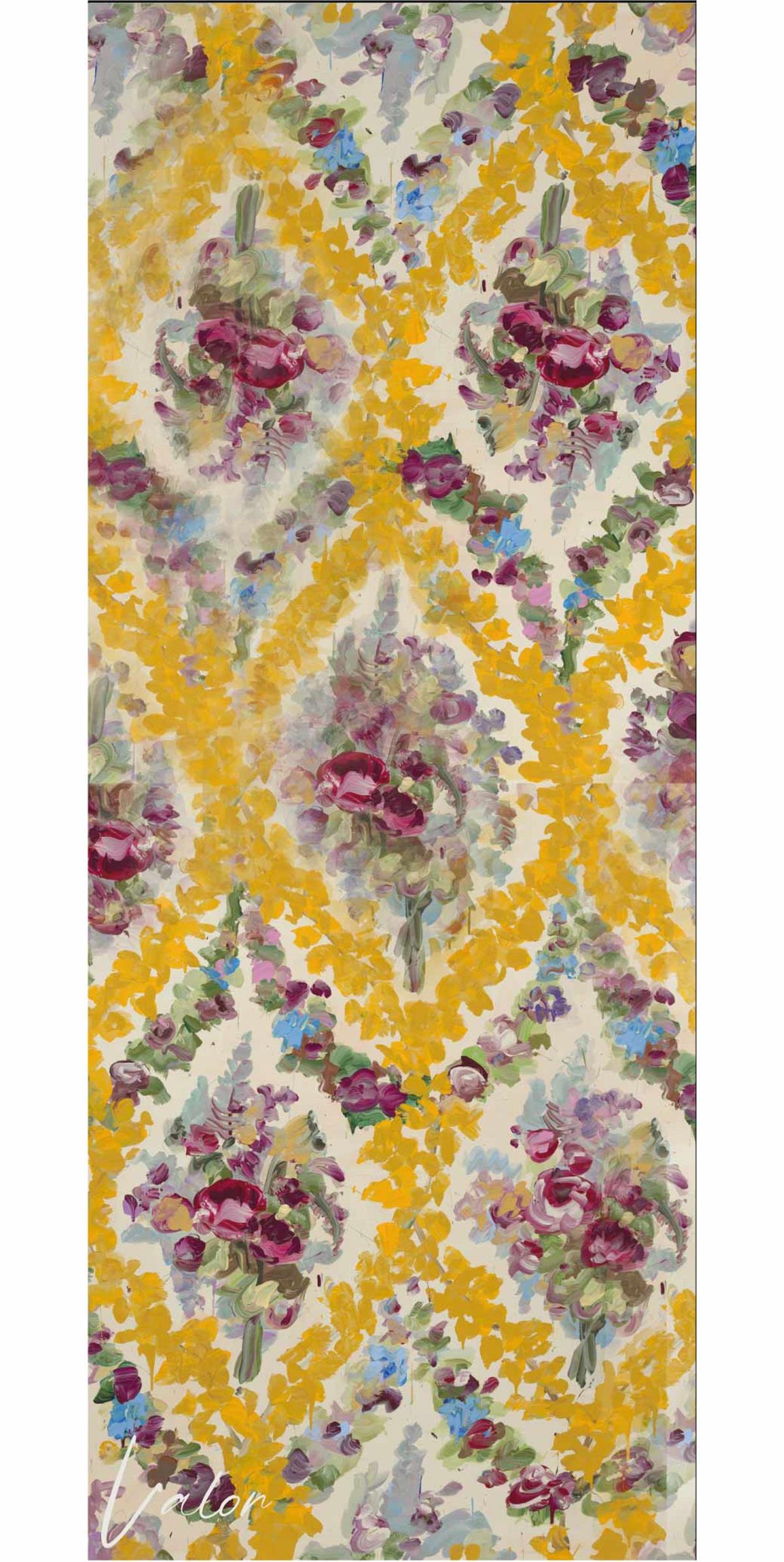 Valor Scarf Watercolor Violet Şal 23122024-2501