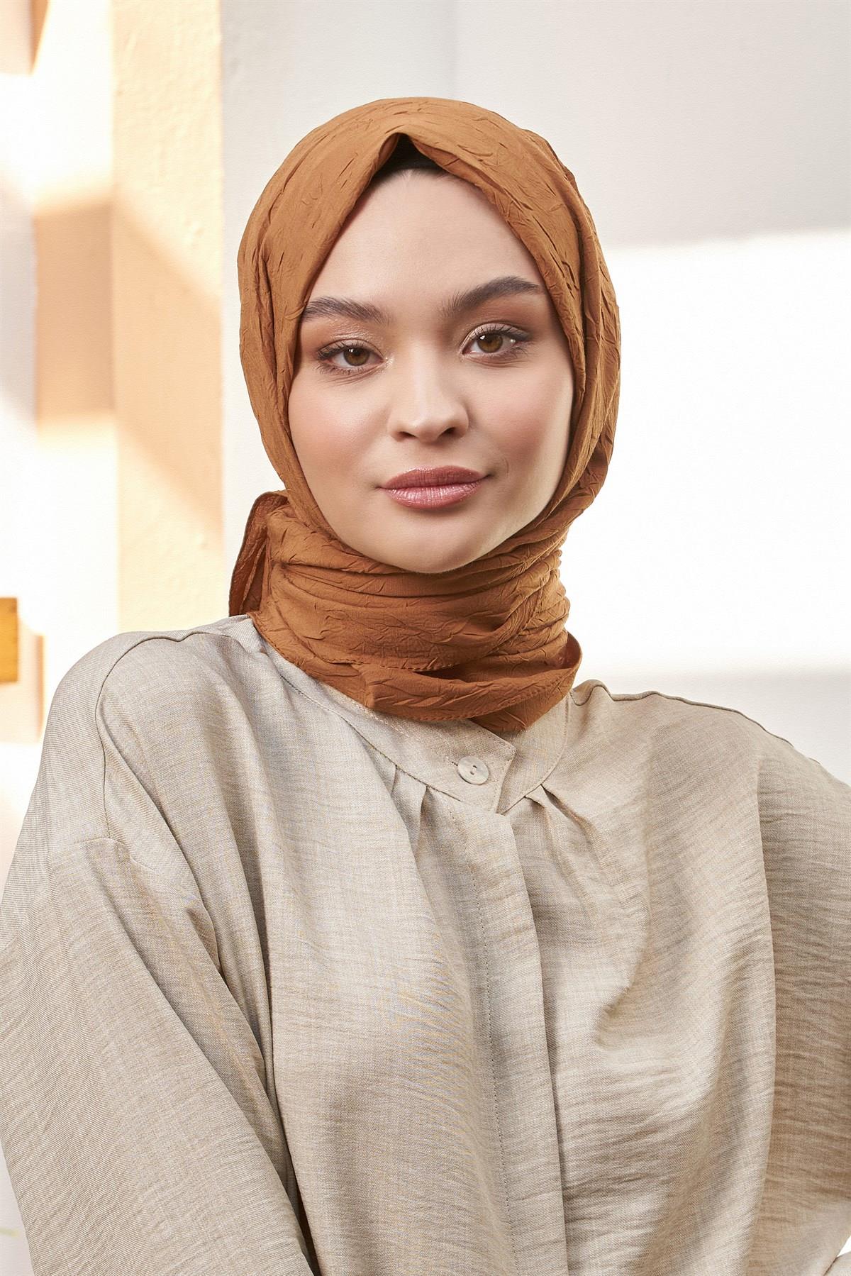 Viva Bambu Kraş (Crush) Şal 2055-Camel
