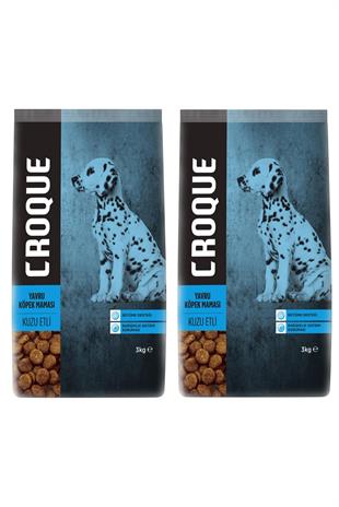 Croque  Kuzu Etli Yavru Köpek Maması 2 X 3 Kg 