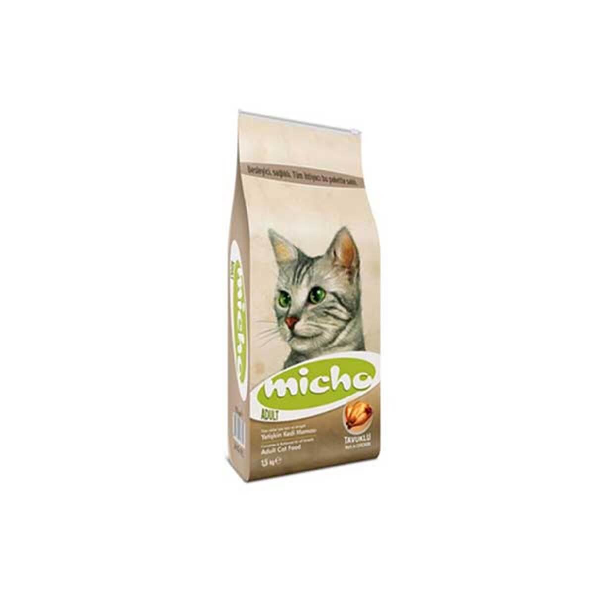 Micho Adult Cat 1,5 Kg Tavuklu Yetişkin Kedi Maması