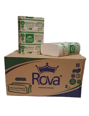 Rova Premium 200 Yaprak Z Katlama Dispanser Kağıt Havlu 12 Pk. 