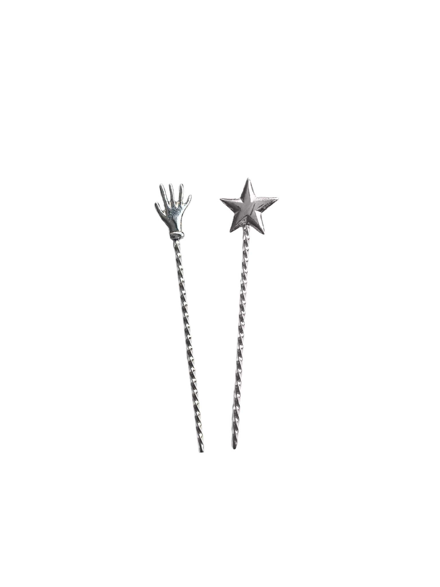 Artisan Hair Stick / Toka-Gümüş Ton