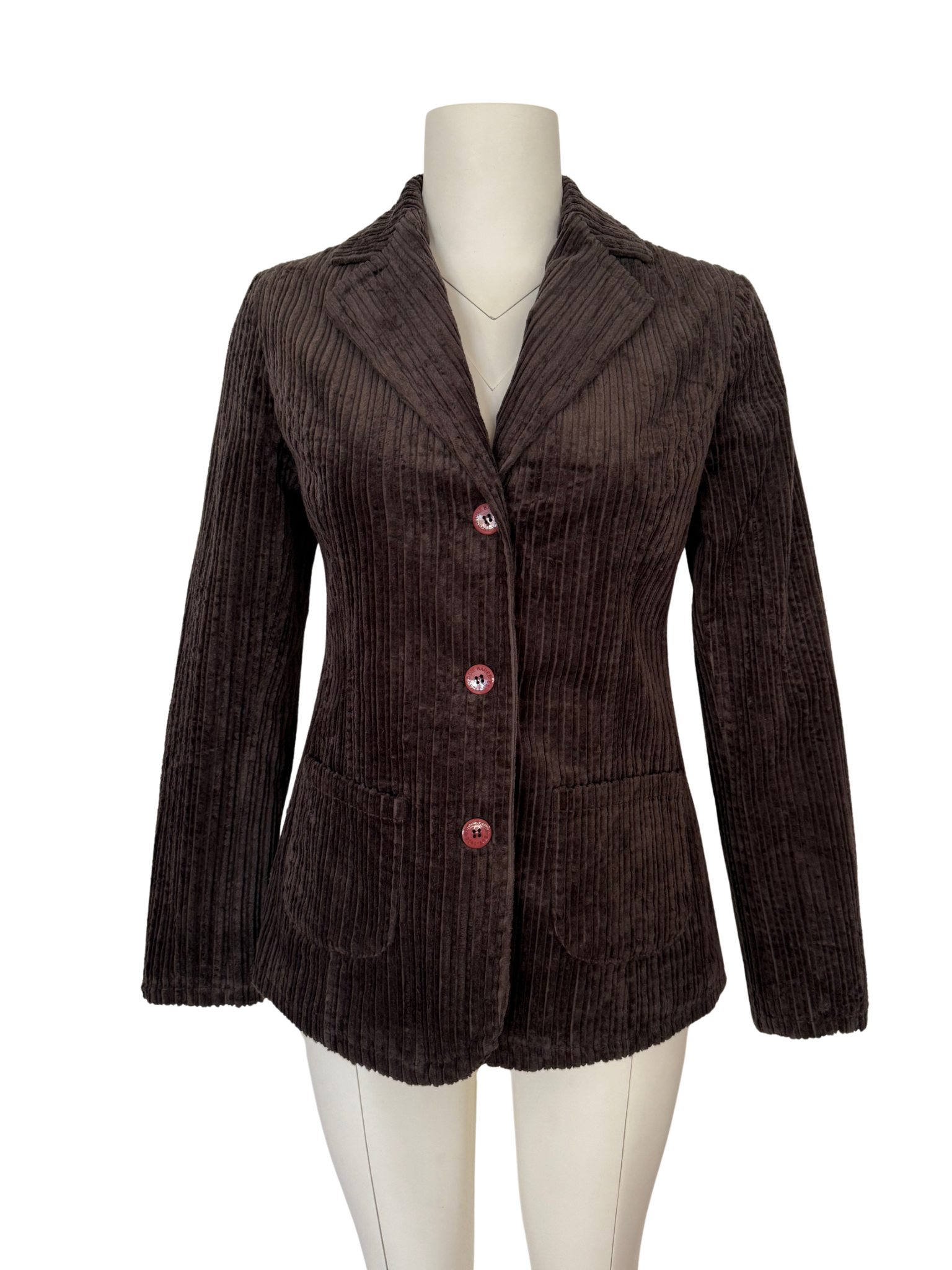 KAHVE FİTİLLİ KADİFE BLAZER CEKET