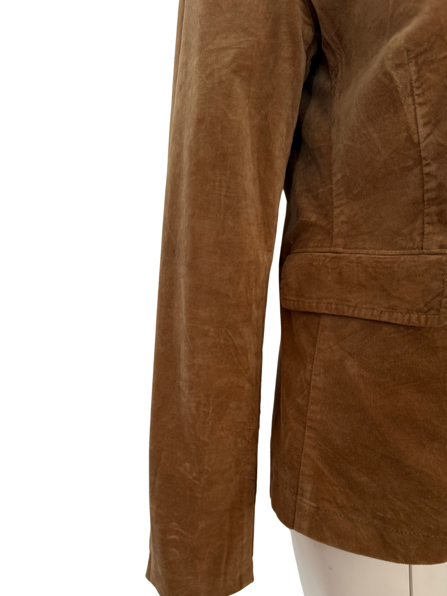 KAHVERENGİ FİTİLLİ KADİFE BLAZER CEKET