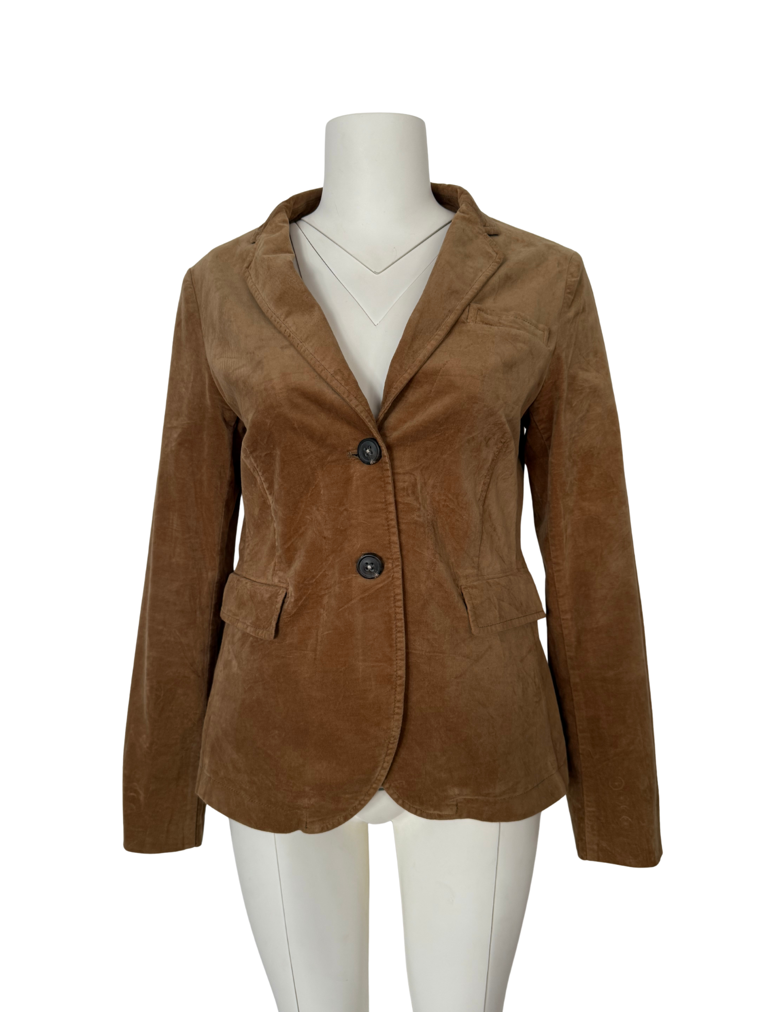 KAHVERENGİ FİTİLLİ KADİFE BLAZER CEKET
