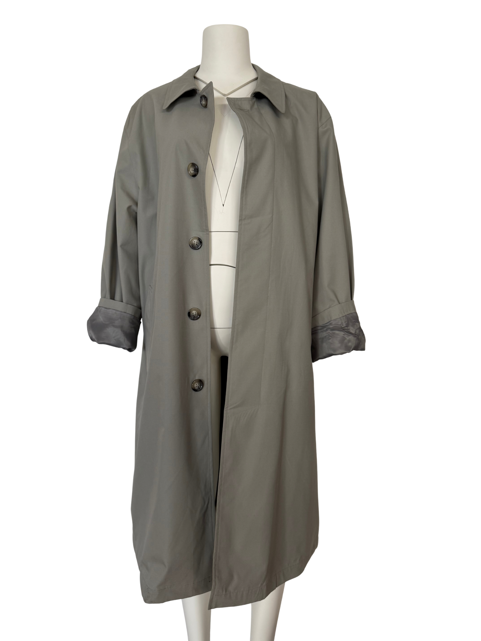 OVERSİZE HAKİ TRENÇKOT