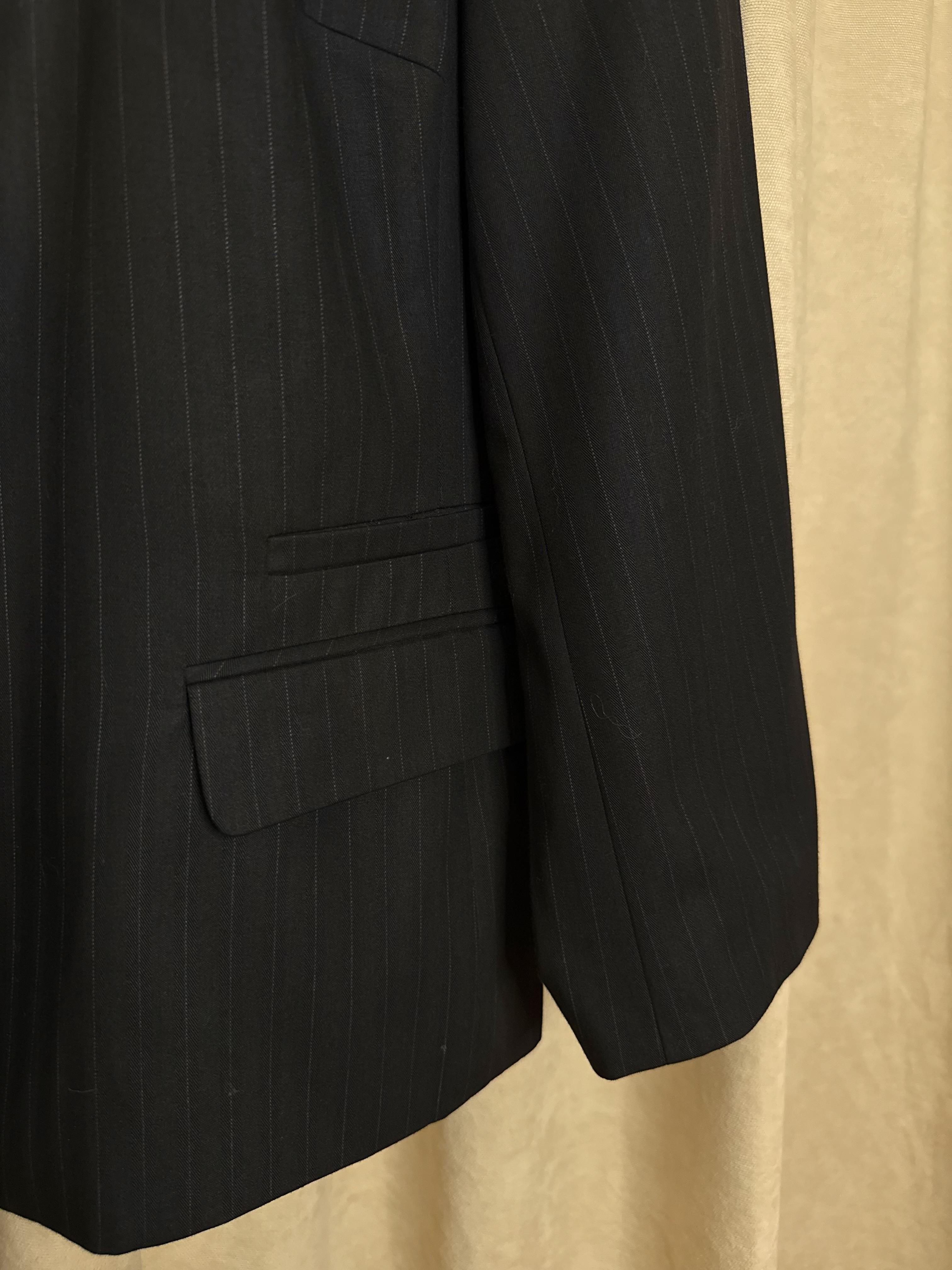 SİYAH İNCE ÇİZGİLİ BLAZER CEKET