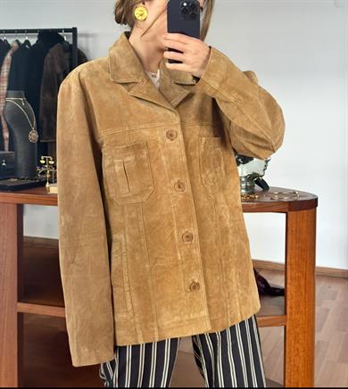 %100 DERİ CAMEL CEKET