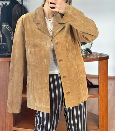 %100 DERİ CAMEL CEKET