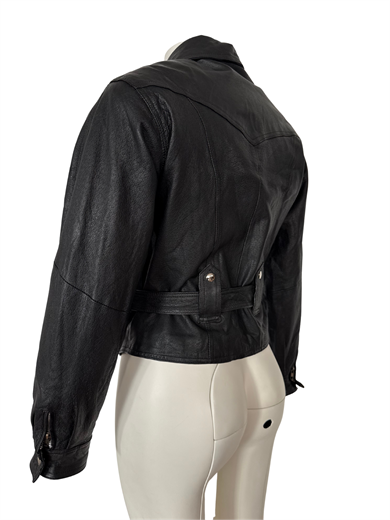 %100 DERİ SİYAH CEKET