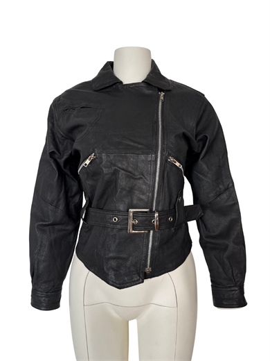 %100 DERİ SİYAH CEKET