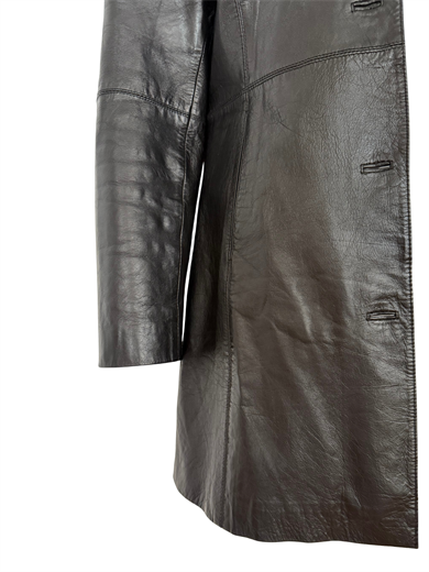 %100 DERİ SİYAH OVERSIZE CEKET