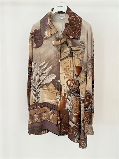 %100 İPEK EGYPTIAN PRINT GÖMLEK