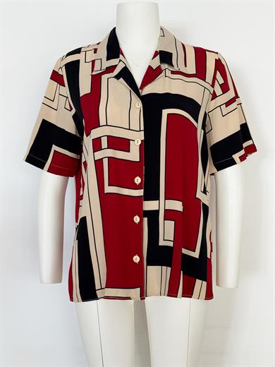 1960s GEOMETRİK GÖMLEK