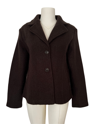 ACI KAHVE YÜN BLAZER CEKET