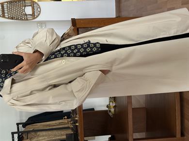 BEJ MAXİ BOY TRENÇKOT