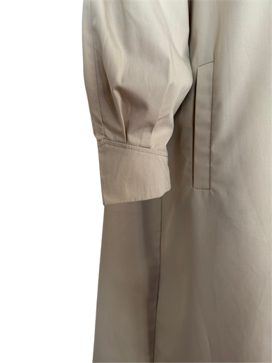 BEJ MAXİ BOY TRENÇKOT