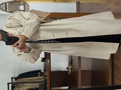 BEJ MAXİ BOY TRENÇKOT