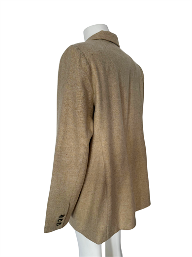 BEJ YÜN KARIŞIMLI BLAZER CEKET