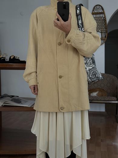 CAMEL SÜET DOKULU CEKET