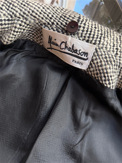 SİYAH-KREM TÜVİT BLAZER CEKET