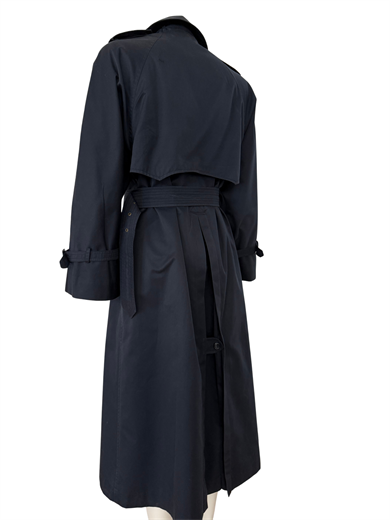 DOUBLE WEAR ÇİFT ASTARLI LACİVERT TRENÇKOT