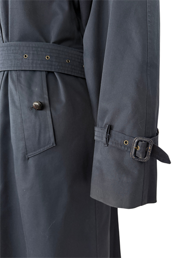 DOUBLE WEAR ÇİFT ASTARLI LACİVERT TRENÇKOT