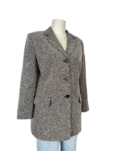 GRİ-MELANJ RENKLİ BLAZER CEKET