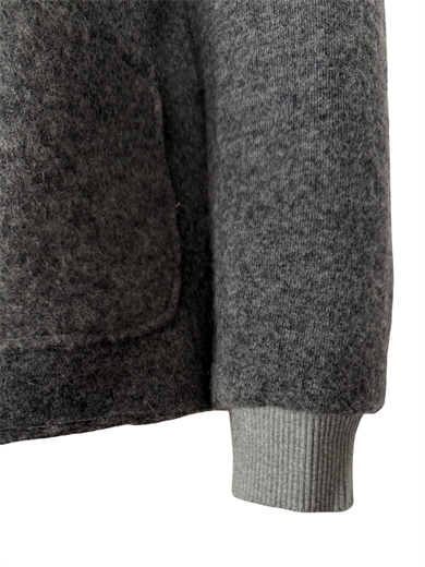 GRİ FERMUARLI BOMBER CEKET