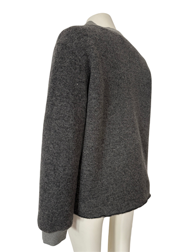 GRİ FERMUARLI BOMBER CEKET