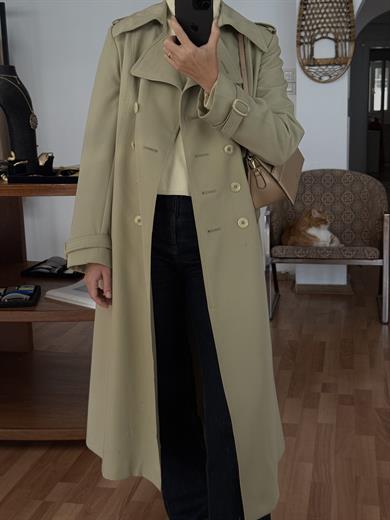 HAKİ-BEJ RENKLİ TRENÇKOT