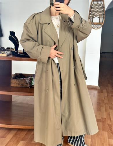 HAKİ RENKLİ TRENÇKOT